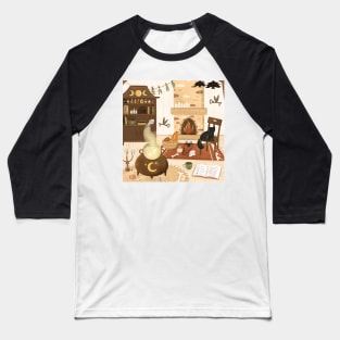 The Witch room aesthetic in warm colors v2 Baseball T-Shirt